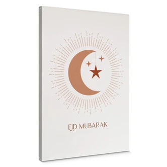 Leinwandbild Eid Mubarak Mondsichel 