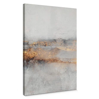 Leinwandbild Fredriksson - Goldige Spur im Nebel 