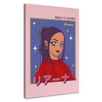 Leinwandbild Anime-Girl "Rihanna" - Gomes 