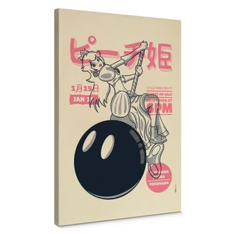 Leinwandbild Miley Peach - japanisch - Gomes 