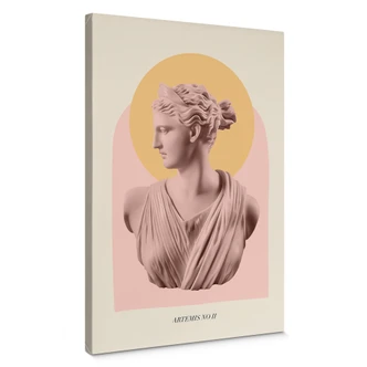 Leinwandbild Statue der Göttin Artemis - Grace Digital Art 