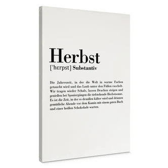 Leinwandbild Grammatik - Herbst 