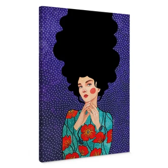 Lienzo Mujer vestida de amapola - Hülya 