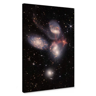 Obraz na płótnie Teleskop Jamesa Webba - Kwintet Stephana 