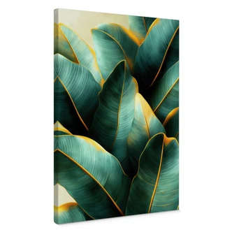 Canvastavla Exotiska bananblad - Jaszke 