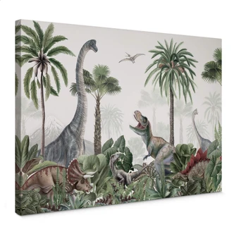 Canvas Kikki Belle - Dino Avontuur 