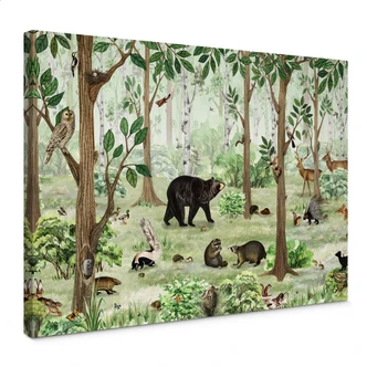 Leinwandbild Kikki Belle - Wald Suchbild 