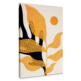 Canvas Kubistika - van Gogh style Flowers 