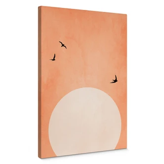 Canvas  Abrikos solnedgang - Kubistika 