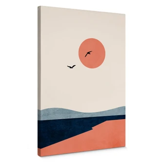 Leinwandbild Kubistika - Auf einer Reise 