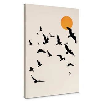 Canvas Kubistika - Traveling Birds 