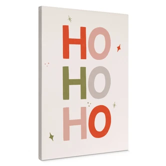 Canvas schilderij Kerstmis Ho Ho Ho - Lisboa 