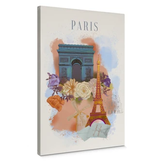Leinwandbild Paris - Love your City 