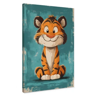 Leinwandbild Fröhliches Tigerbaby - Magnusson Leinwandbild Fröhliches Tigerbaby - Magnusson