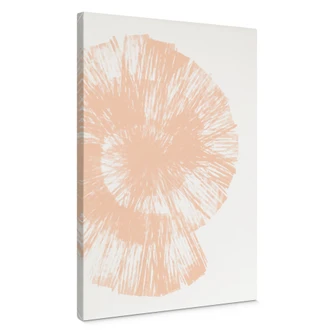 Canvas schilderij Abstracte schelp in perzikkleuren - Martina Canvas schilderij Abstracte schelp in perzikkleuren - Martina