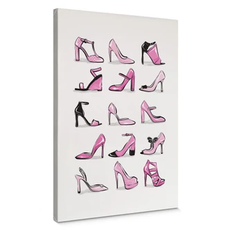 Leinwandbild Martina - Pinke Stilettos 
