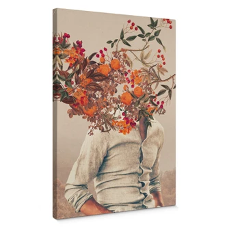 Canvas Moth - Flower Man 