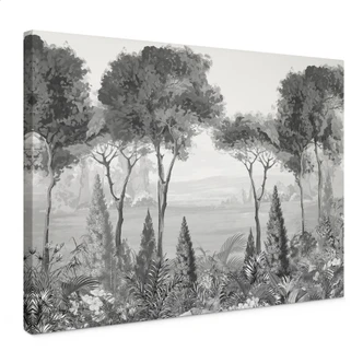 Leinwandbild Idyllische Pflanzenlandschaft - Ms Tiff 
