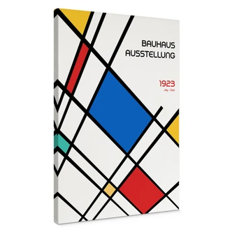 Canvas schilderij Retro Bauhaus tentoonstelling 1923 - Retrodrome 