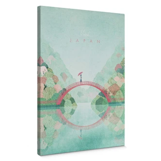 Canvas Rivers - Japan in het Voorjaar 
