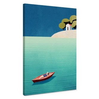Canvas Print Siesta in summer - Rivers Canvas Print Siesta in summer - Rivers