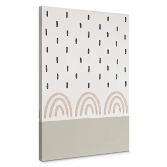 Canvas Sawall - Regen & Regenbogen 