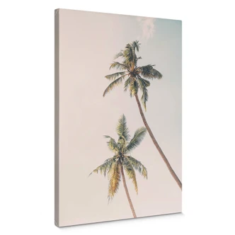 Leinwandbild Sisi & Seb - Palmen im Wind 