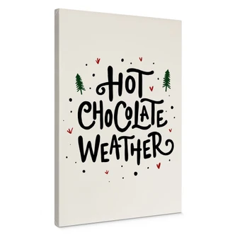Canvas schilderij Warme Chocolade Kerst Print - Soley Canvas schilderij Warme Chocolade Kerst Print - Soley