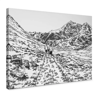 Tableau sur toile Sparshott - Le sentier de randonnée 