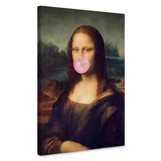 Leinwandbild Taudalpoi - Mona Lisa mit Kaugummi 