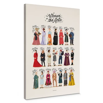 Canvas Print Famous women in art - Tohmé 