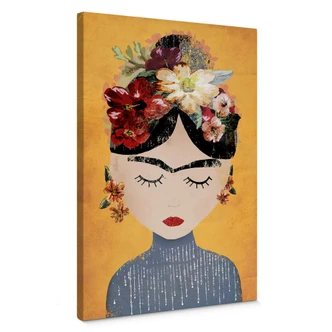 Leinwandbild Treechild - Blumige Frida 