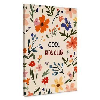 Leinwandbild Cool Kids Club Bunte Blumen - Treechild 