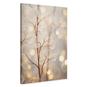 Canvastavla Filigranblad beige - Treechild 