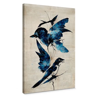 Canvas Treechild - Blue Birds 