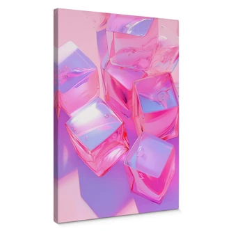 Leinwandbild Treechild - Pinke Eiswürfel 