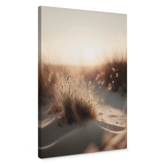 Leinwandbild Treechild - Sonnenuntergang über den Dünen 
