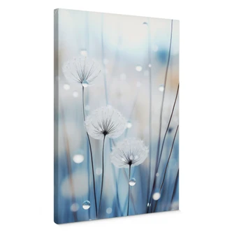 Stampe su tela Perle di rugiada su denti di leone - Treechild 