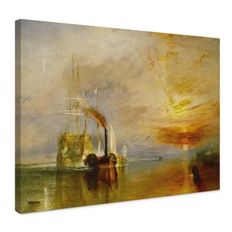 Leinwandbild Turner - Die Temeraire an ihrem letzten Ankerplatz 