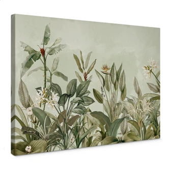 Canvas Tropische plantkunde - UN Designs 