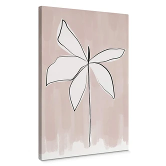 Lienzo uplusmestudio - Line Art - El pétalo perdido 