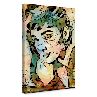 Tableau sur toile Zamart - Hommage à Miro - Audrey Hepburn 