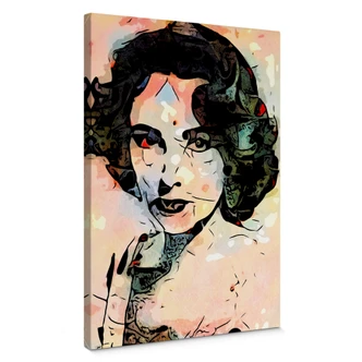 Tableau sur toile Zamart - Hommage à Miro - Liz Taylor 