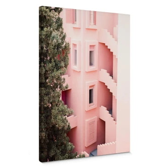 Leinwandbild Zwart - Mediterrane Architektur 