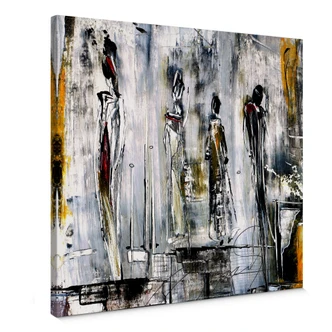 Leinwandbild Niksic - Erfolgsstufen - quadratisch 