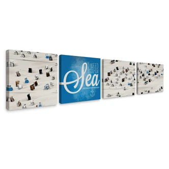 Roeder - I need Vitamin Sea Canvas print (4 parts) 