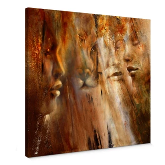 Obraz na płótnie - Schmucker - Twarze 