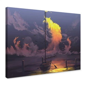 Leinwandbild aerroscape - Segelboot 