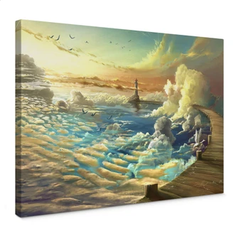 Lienzo aerroscape - En la orilla del cielo 