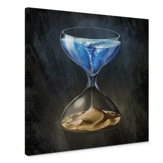 Lienzo aerroscape - Se acaba el tiempo - Cuadrado 